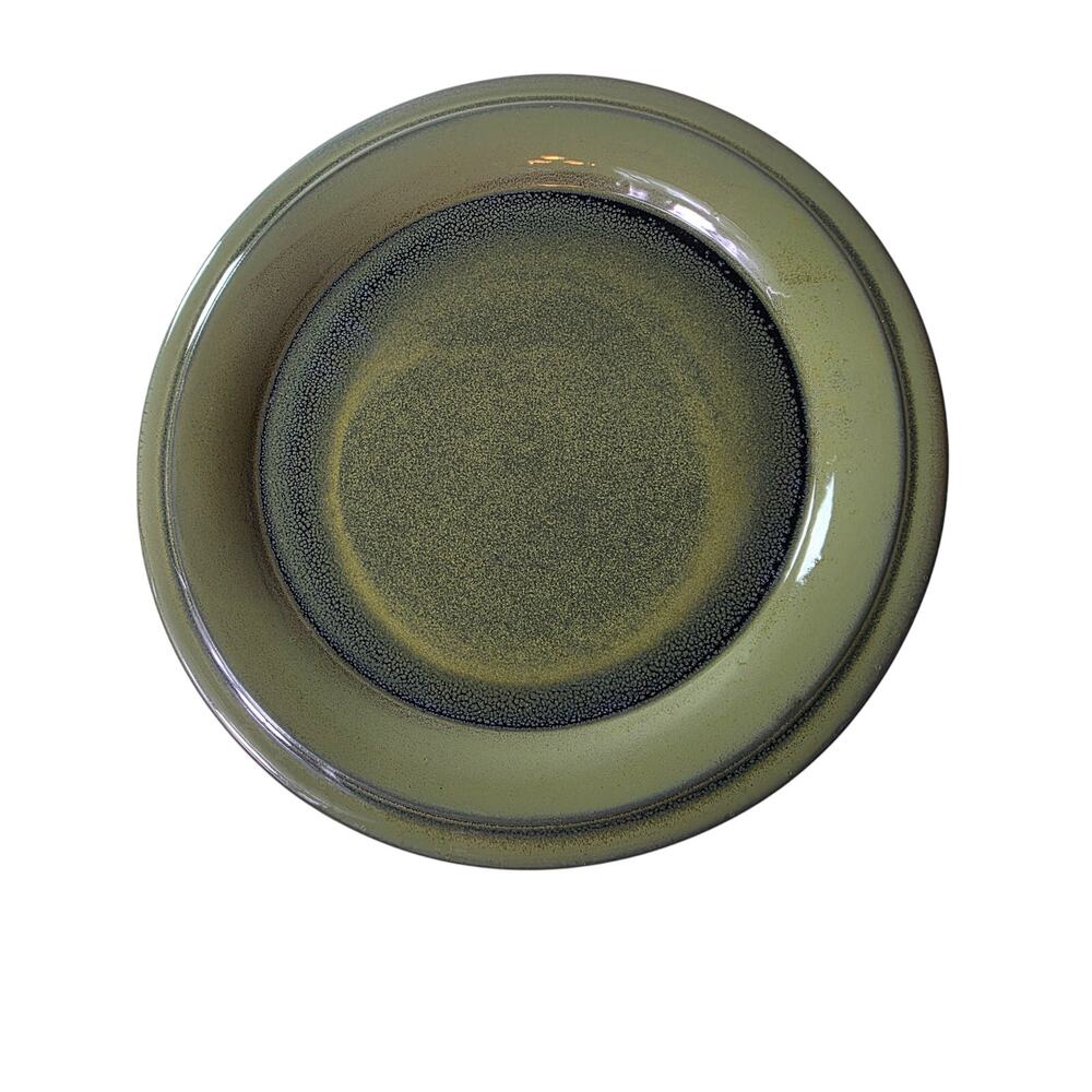 Set of 3  PRAIRIE by Interiors Balsam Green Heavy 11" Dinner Plates Indonesia